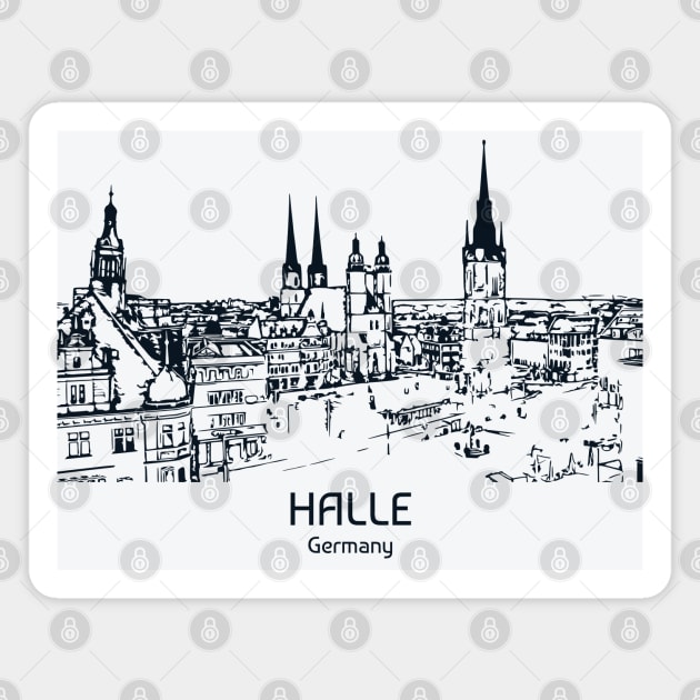 Halle - Germany Magnet by Lakeric
